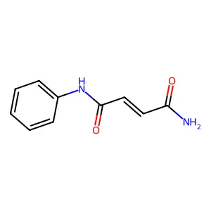 (2E)-N-phenylbut-2-enediamide structure