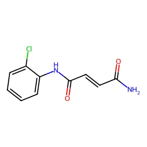 (E)-N'-(2-chlorophenyl)but-2-enediamide structure