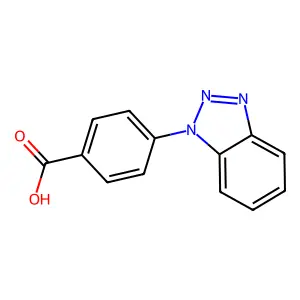 4-(1H-1,2,3-benzotriazol-1-yl)benzoic acid structure