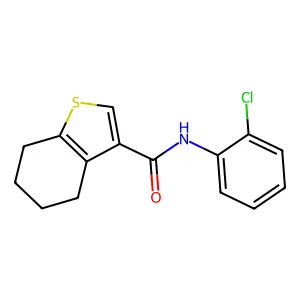 N-(2-chlorophenyl)-4,5,6,7-tetrahydro-1-benzothiophene-3-carboxamide structure
