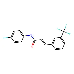 trans-Cinnamamide, N-(4-fluorophenyl)-3-trifluoromethyl- structure