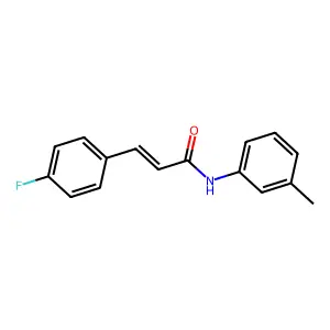 (2E)-3-(4-fluorophenyl)-N-(3-methylphenyl)prop-2-enamide structure