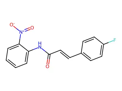 (2E)-3-(4-fluorophenyl)-N-(2-nitrophenyl)prop-2-enamide structure