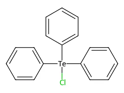 Triphenyltellanium chloride structure