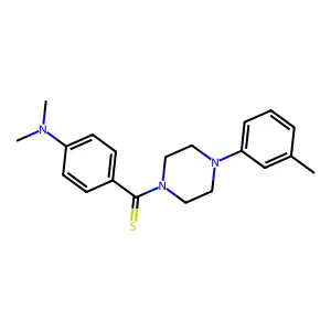 (4-(Dimethylamino)phenyl)(4-(m-tolyl)piperazin-1-yl)methanethione structure