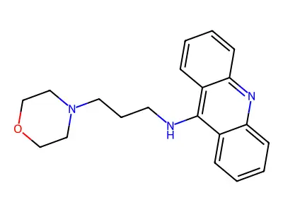 N-(3-morpholinopropyl)acridin-9-amine structure