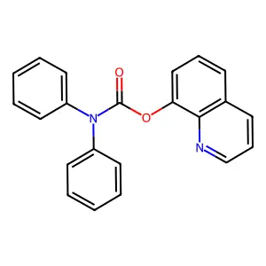 Quinolin-8-yl diphenylcarbamate structure