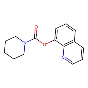 Quinolin-8-yl piperidine-1-carboxylate structure