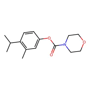 3-Methyl-4-(methylethyl)phenyl morpholine-4-carboxylate structure