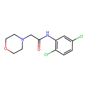 N-(2,5-dichlorophenyl)-2-morpholin-4-ylacetamide structure