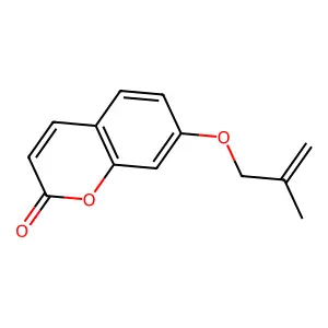7-[(2-methylprop-2-en-1-yl)oxy]-2H-chromen-2-one structure