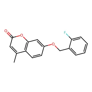 7-[(2-Fluorophenyl)methoxy]-4-methylchromen-2-one structure