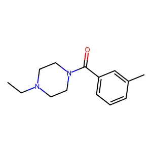 1-(3-Methylbenzoyl)-4-ethylpiperazine structure