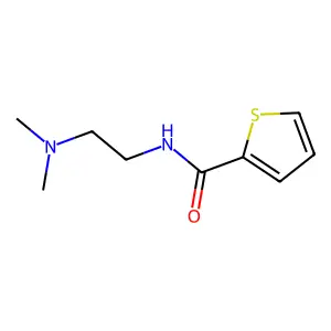 N-(2-(dimethylamino)ethyl)thiophene-2-carboxamide structure