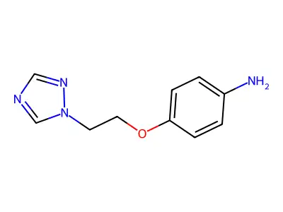 4-[2-(1H-1,2,4-triazol-1-yl)ethoxy]aniline structure