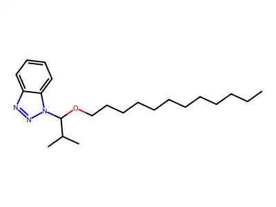 1-[1-(Dodecyloxy)-2-methylpropyl]-1H-1,2,3-benzotriazole structure