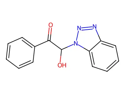2-(1H-1,2,3-Benzotriazol-1-yl)-2-hydroxy-1-phenylethan-1-one structure