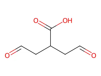 4-oxo-2-(2-oxoethyl)butanoic Acid structure