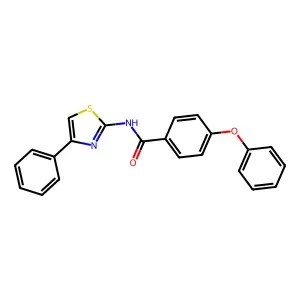 4-phenoxy-N-(4-phenyl-1,3-thiazol-2-yl)benzamide structure