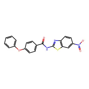 N-(6-nitrobenzo[d]thiazol-2-yl)-4-phenoxybenzamide structure