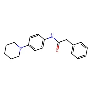 2-phenyl-N-(4-piperidin-1-ylphenyl)acetamide structure