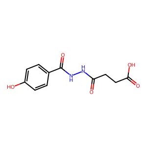 4-[2-(4-Hydroxybenzoyl)hydrazino]-4-oxobutanoic acid structure