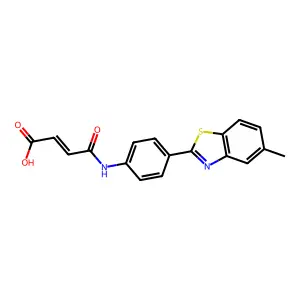 (E)-4-[4-(5-Methyl-1,3-benzothiazol-2-yl)anilino]-4-oxo-2-butenoic acid structure