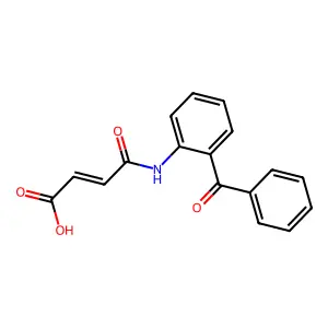 4-(2-Benzoylanilino)-4-oxobut-2-enoic acid structure