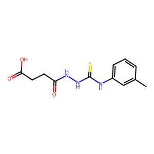 4-Oxo-4-[2-(3-toluidinocarbothioyl)hydrazino]butanoic acid structure