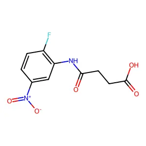 4-(2-Fluoro-5-nitroanilino)-4-oxobutanoic acid structure