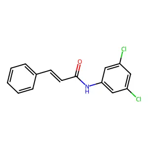 N-(3,5-dichlorophenyl)-3-phenylprop-2-enamide structure