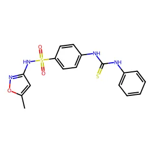 N-(5-Methylisoxazol-3-yl)-4-(3-phenylthioureido)benzenesulfonamide structure