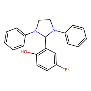 4-Bromo-2-(1,3-diphenylimidazolidin-2-yl)phenol structure