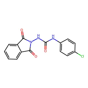 Urea, N-(4-chlorophenyl)-N'-(1,3-dihydro-1,3-dioxo-2H-isoindol-2-yl)- structure