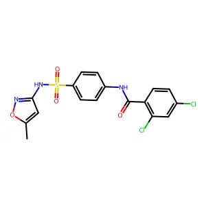2,4-Dichloro-N-[4-(5-methyl-isoxazol-3-ylsulfamoyl)-phenyl]-benzamide structure