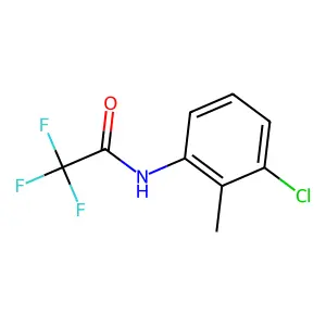 N-(3-chloro-2-methylphenyl)-2,2,2-trifluoroacetamide structure