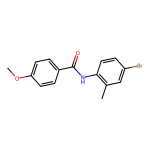 N-(4-bromo-2-methylphenyl)-4-methoxybenzamide structure