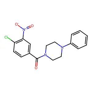 (4-Chloro-3-nitrophenyl)(4-phenylpiperazin-1-yl)methanone structure