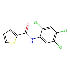 N-(2,4,5-trichlorophenyl)thiophene-2-carboxamide structure