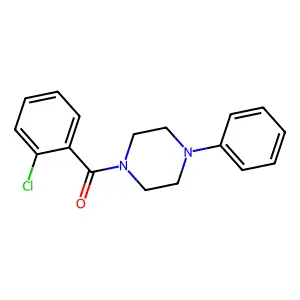 (2-Chlorophenyl)-(4-phenylpiperazin-1-yl)methanone structure