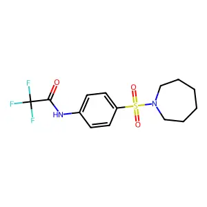 N-[4-(1-azepanylsulfonyl)phenyl]-2,2,2-trifluoroacetamide structure