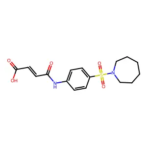 (E)-4-[4-(1-Azepanylsulfonyl)anilino]-4-oxo-2-butenoic acid structure