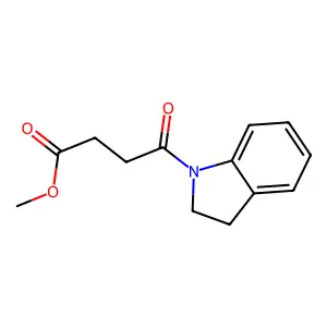 methyl 4-(2,3-dihydro-1H-indol-1-yl)-4-oxobutanoate structure