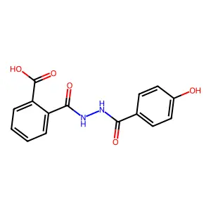 2-{[2-(4-Hydroxybenzoyl)hydrazino]carbonyl}benzoic acid structure
