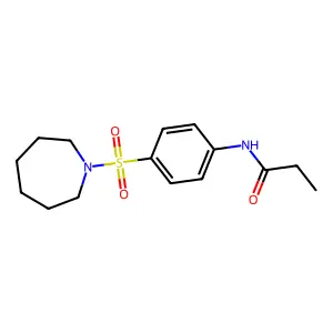 N-[4-(azepan-1-ylsulfonyl)phenyl]propanamide structure