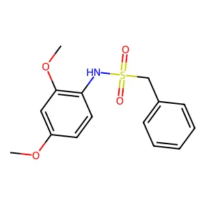 N-(2,4-dimethoxyphenyl)-1-phenylmethanesulfonamide structure