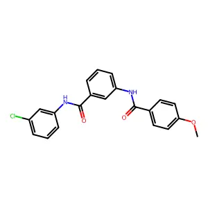 N-(3-chlorophenyl)-3-[(4-methoxybenzoyl)amino]benzamide structure