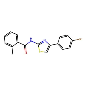 N-[4-(4-Bromophenyl)-1,3-thiazol-2-yl]-2-methylbenzamide structure