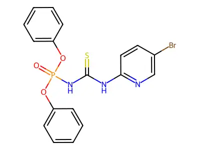 1-(5-Bromopyridin-2-yl)-3-diphenoxyphosphorylthiourea structure