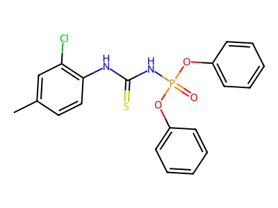 1-(2-Chloro-4-methylphenyl)-3-diphenoxyphosphorylthiourea structure